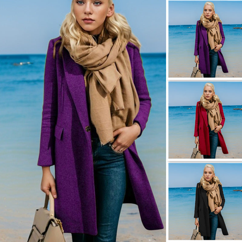 Ladies elegant trench coat with double-breasted and high-quality material Lune London
