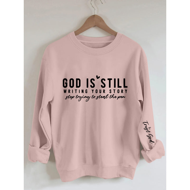 Women’s sweatshirt with inspiring lettering and soft material Lune London