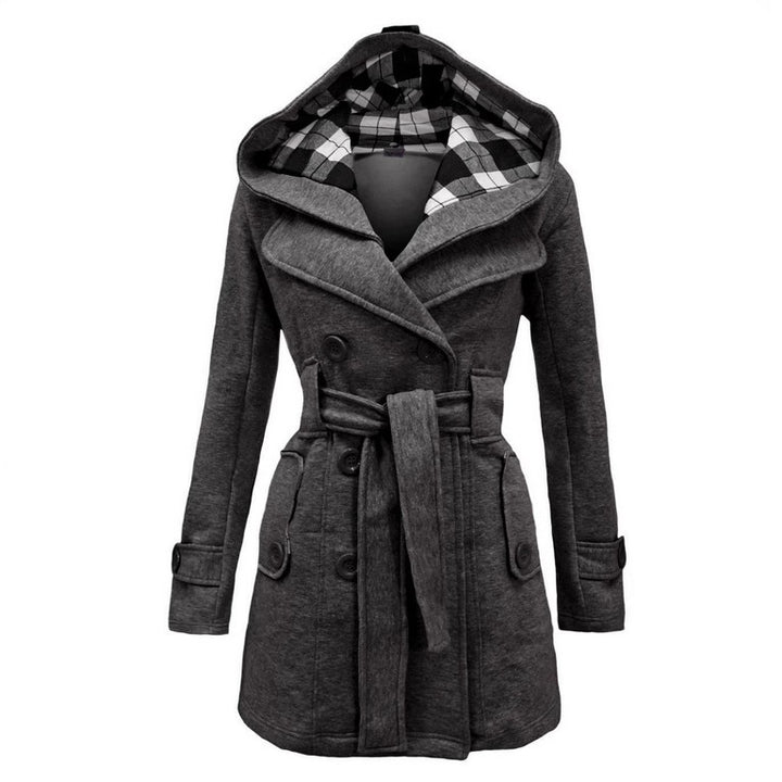 Women Elegant and Comfortable Short Transition Jacket with Hood Lune London