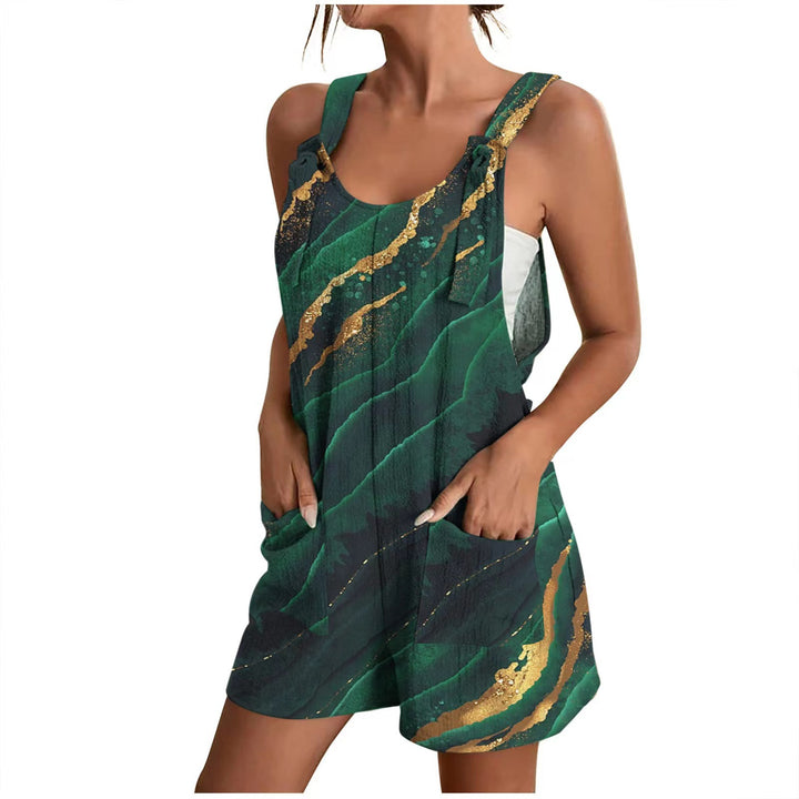 Casual jumpsuit for women with a floral design and practical pockets Lune London