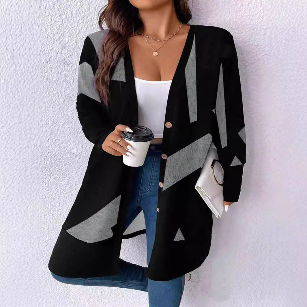 Ladies Oversized Sweater with Graphic Design Lune London