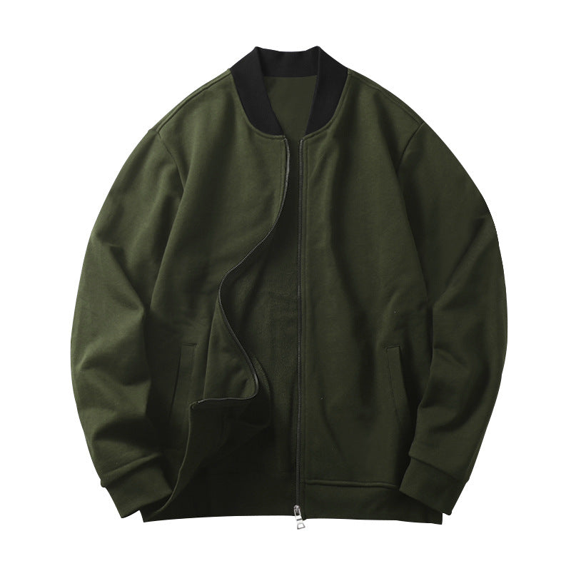 Sporty bomber jacket for men with hidden zipper and elastic cuffs Lune London