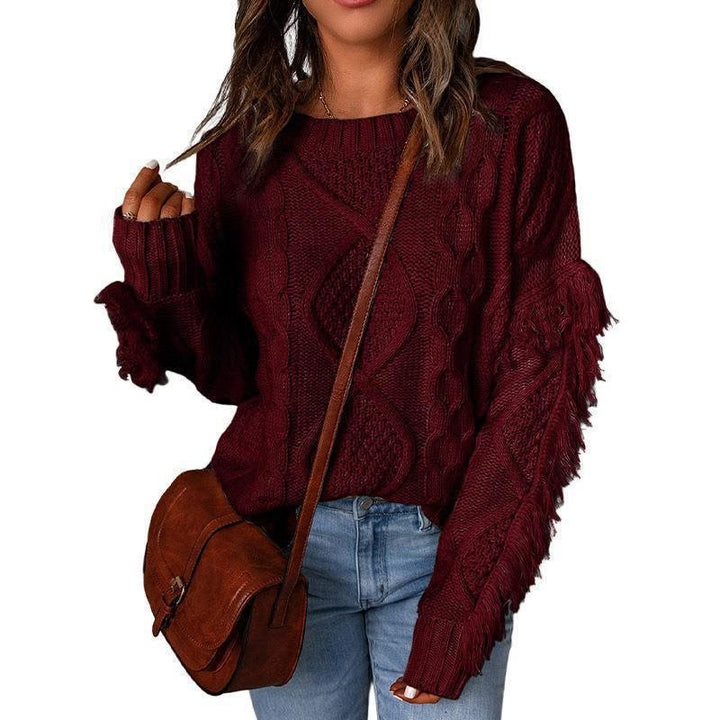 Woman's sweater with textured knit Lune London
