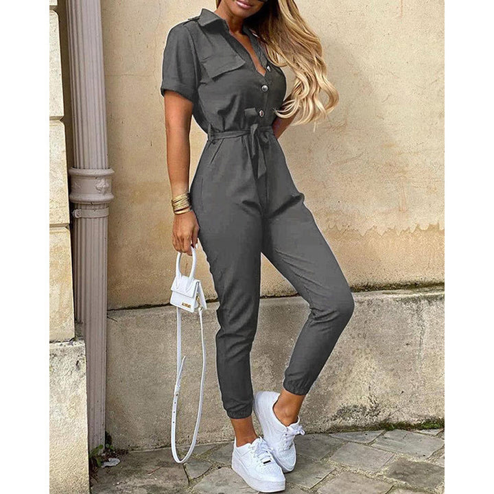 Women's jumpsuit with trendy design, practical pockets, and fitted cut Lune London