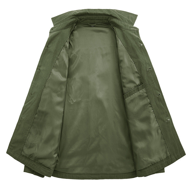 Casual utility jacket for men with practical pockets and classic collar Chic and Style