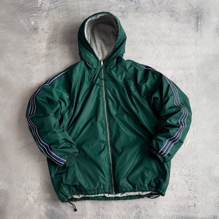 Veste de coupe-vent pour femmes avec capuche doublée et poches latérales Chic & Stil