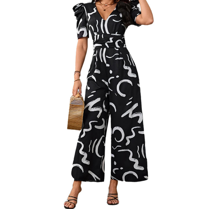 Femmes élégant combinaison avec motif graphique stylé Chic & Stil