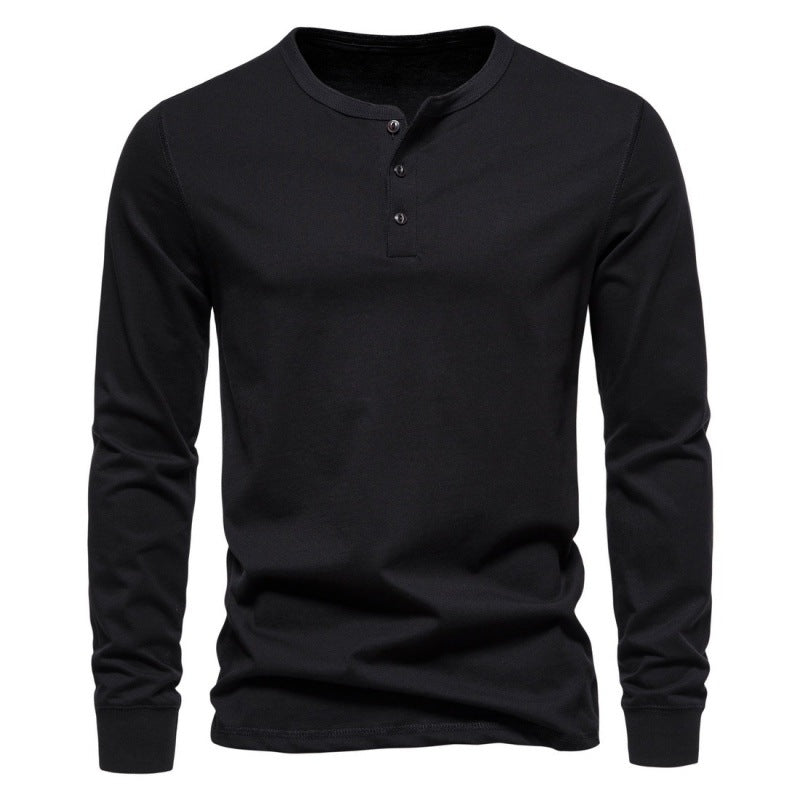 Men's long sleeve shirt with button closure and modern design Lune London