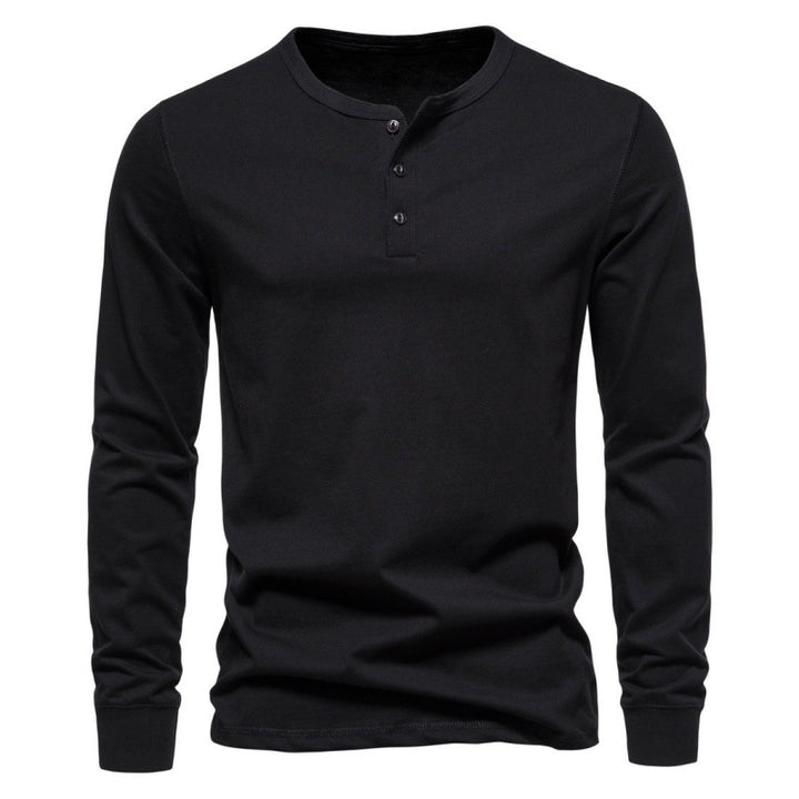 Men's long sleeve shirt with button closure and modern design Lune London