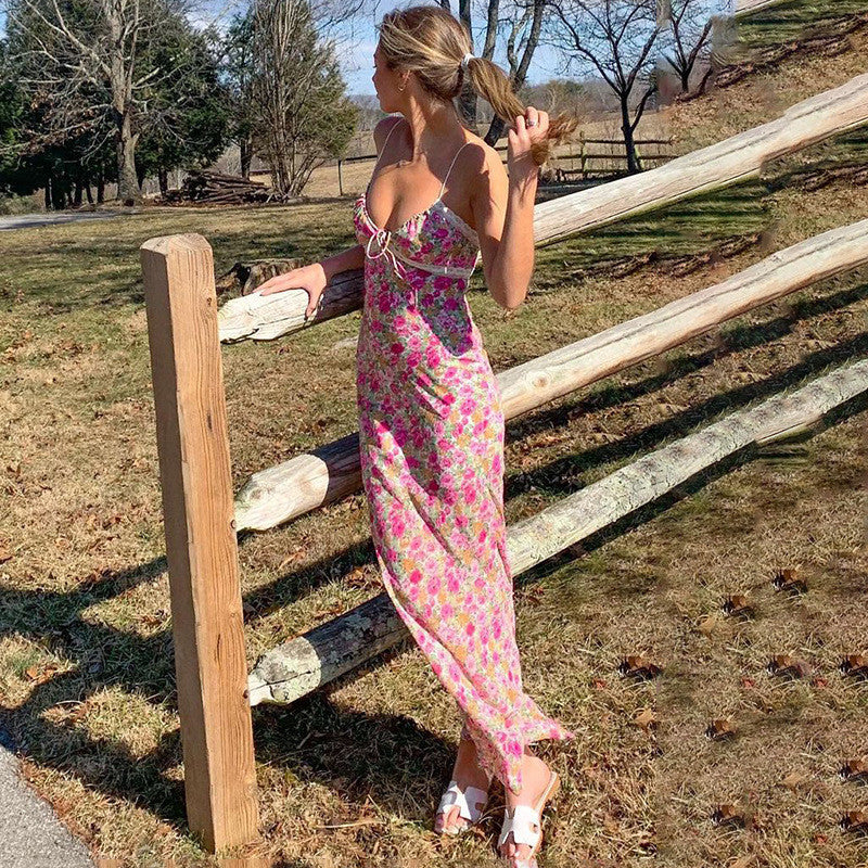 Chic and Stylish Floral Bodycon Maxi Dress for Women