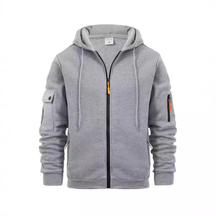 Men's functional hoodie jacket with practical zip pockets Lune London