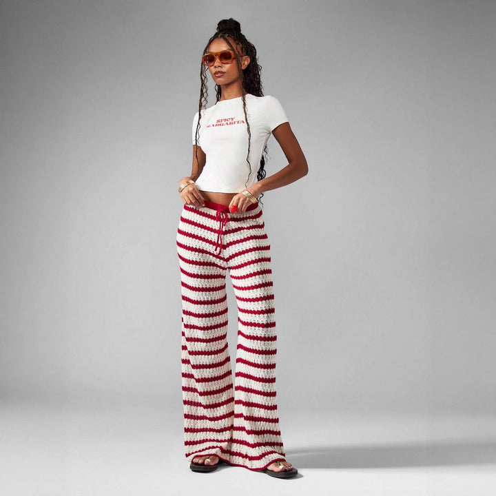 Casual knit pants Stras for women from Lune London