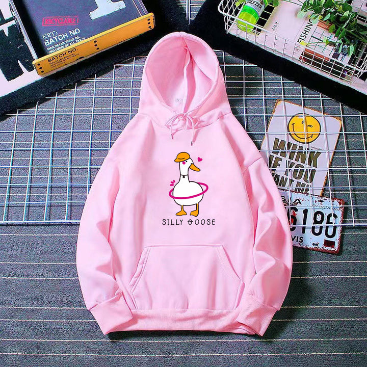 Women's hoodie with funny duck motif Chic & Stil