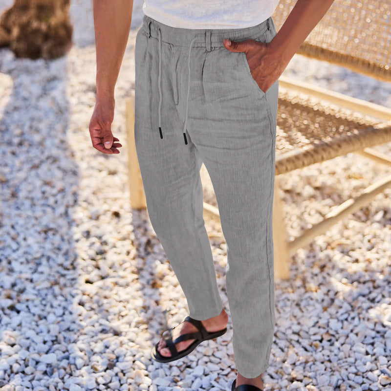 Comfortable chino pants for men with elastic waist and practical pockets Lune London