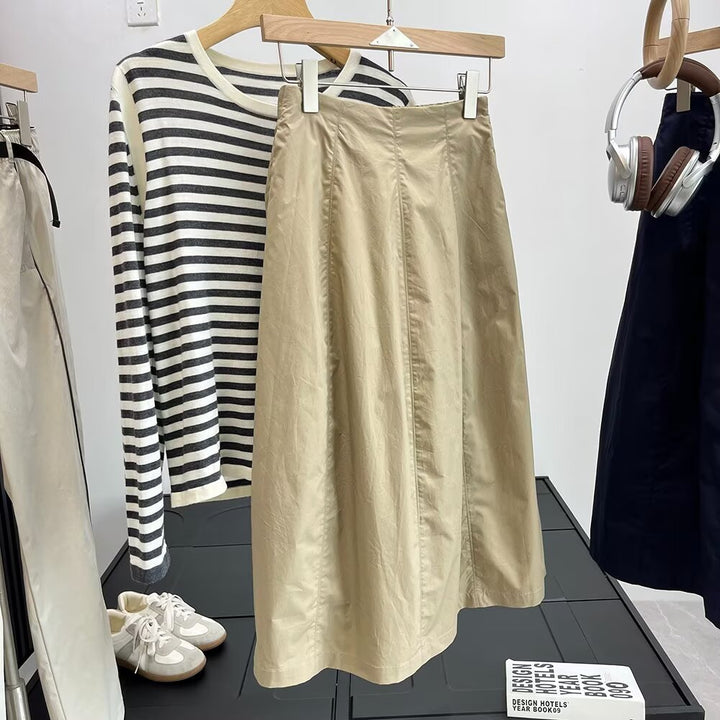 Jupe midi pour femmes à coupe élégante et fermeture éclair pratique Chic & Stil