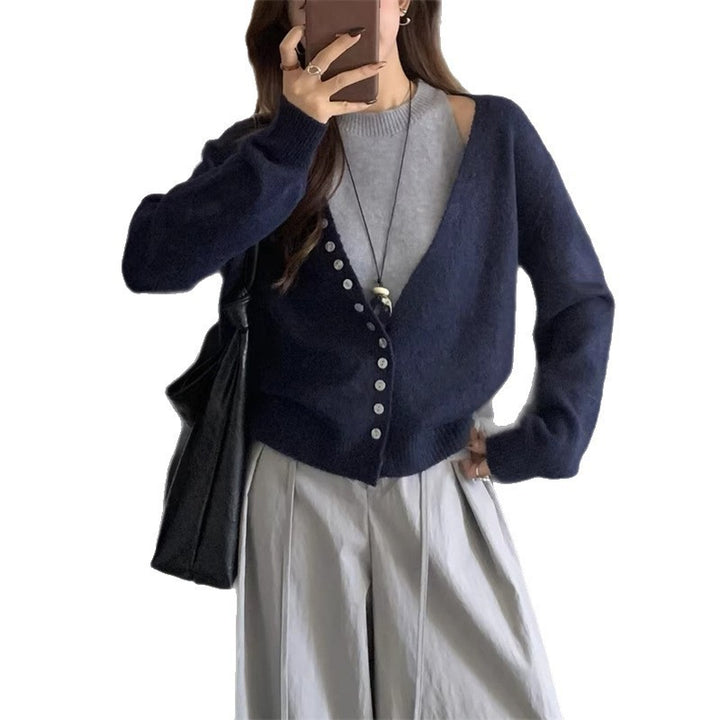 Cardigan en tricot loose pour femmes Chic & Stil