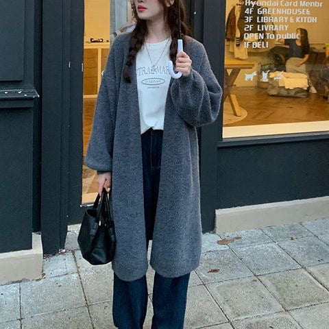 Cardigan ample pour femmes avec larges revers Chic & Stil