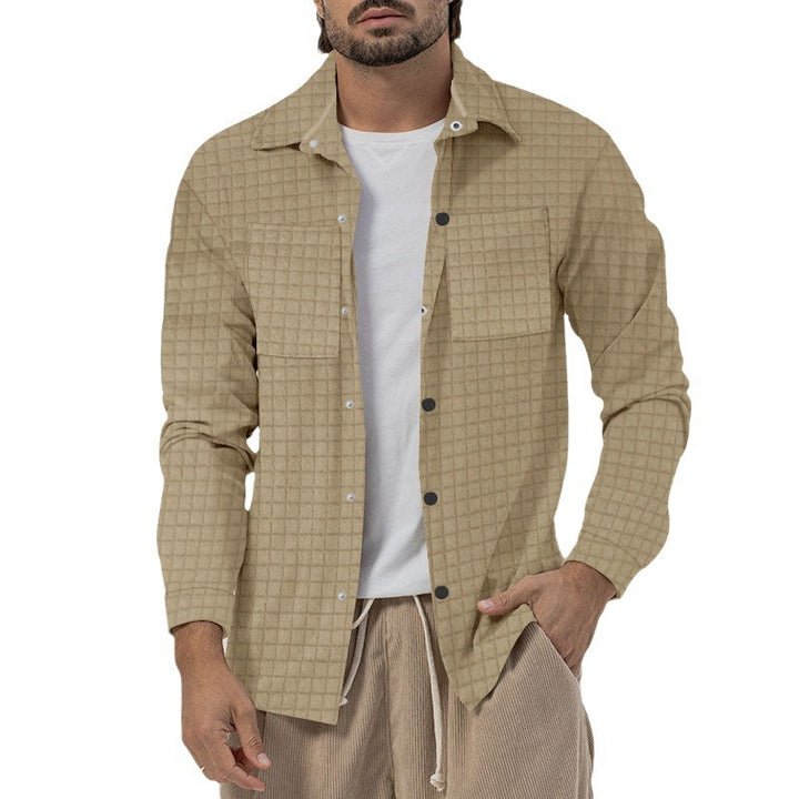 Casual checkered shirt for men with two chest pockets and modern fit Lune London