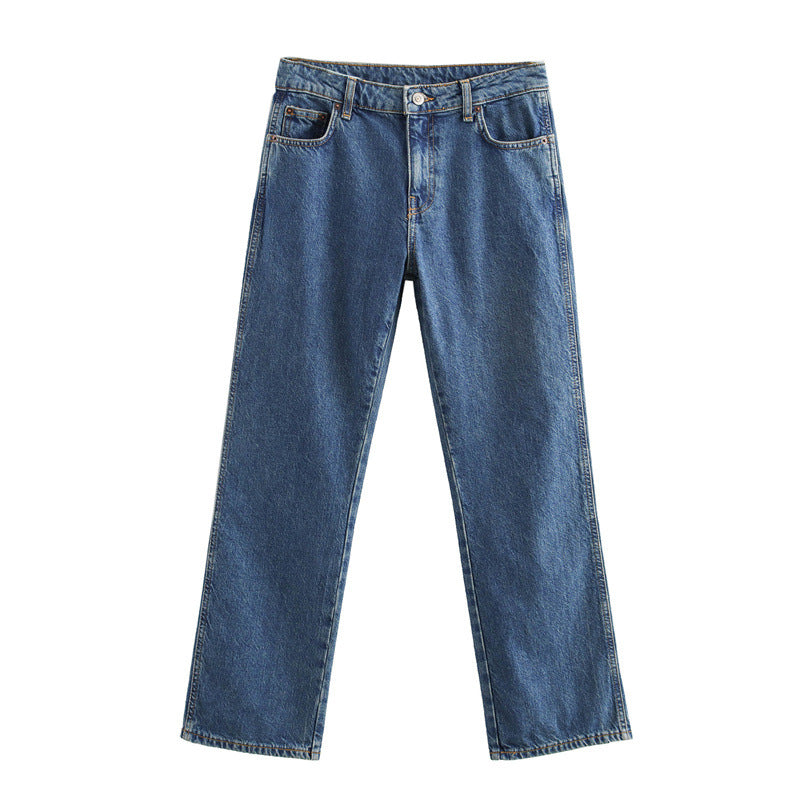 High-waisted wide-leg women's jeans Lune London
