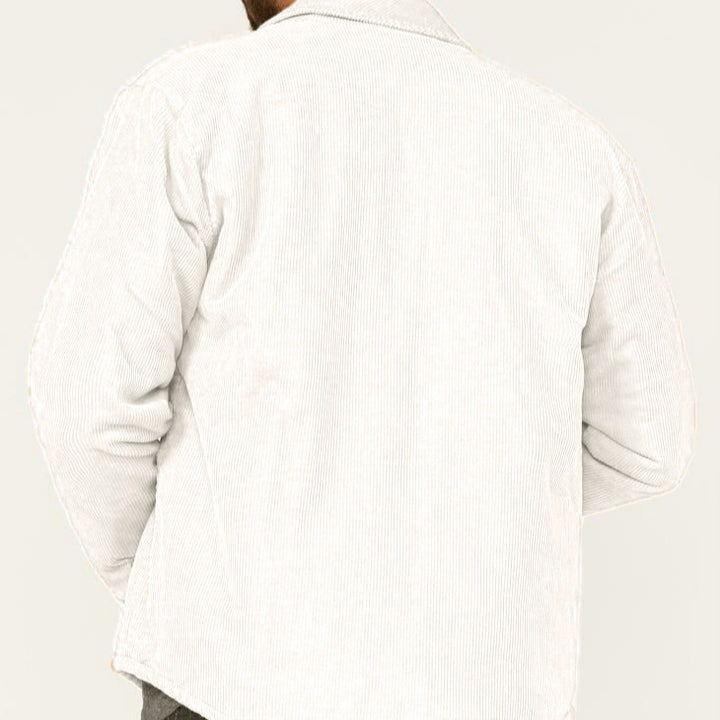 Corduroy jacket for men with high-quality button details Lune London