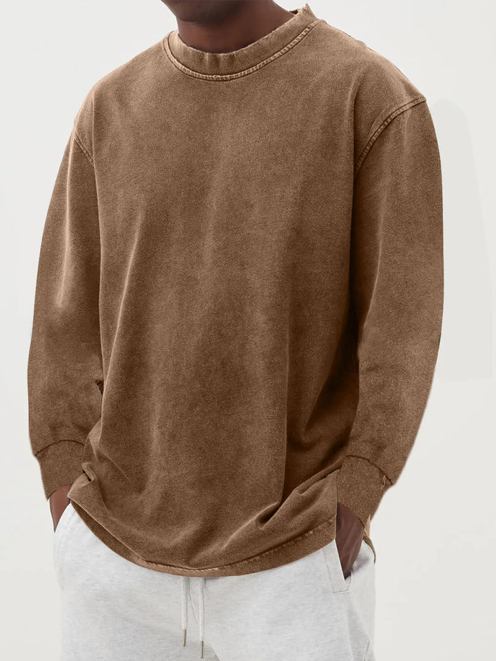 Casual oversized sweater for men in pleasant cotton blend Lune London