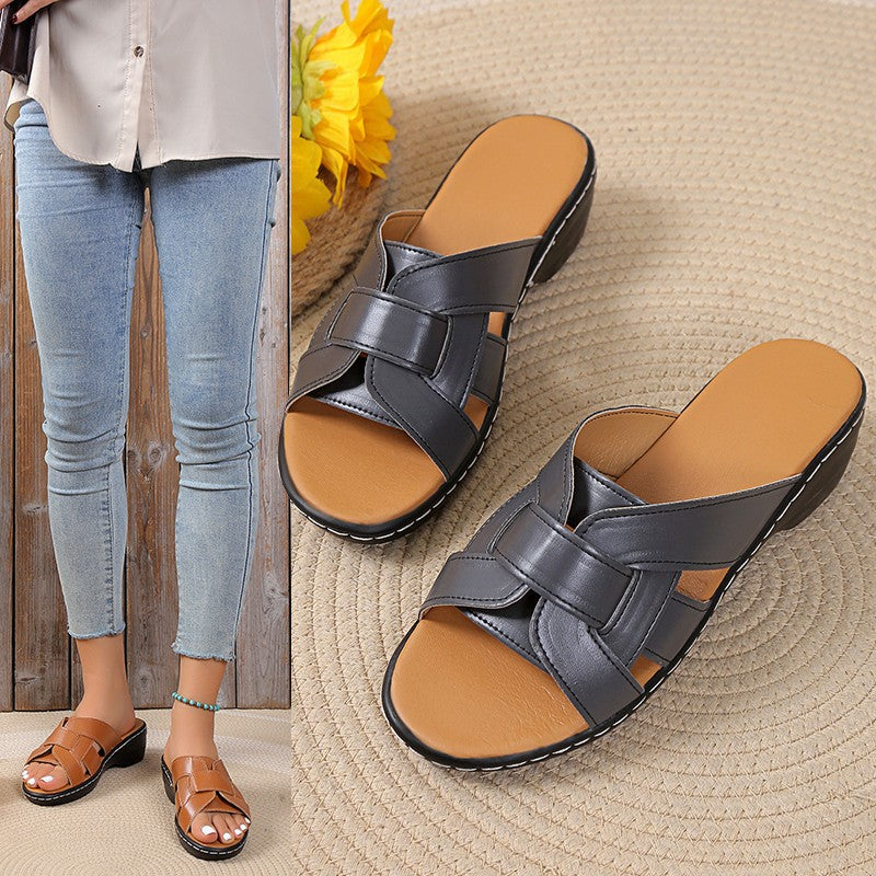Women Elegant and Comfortable Strappy Sandals Lune London