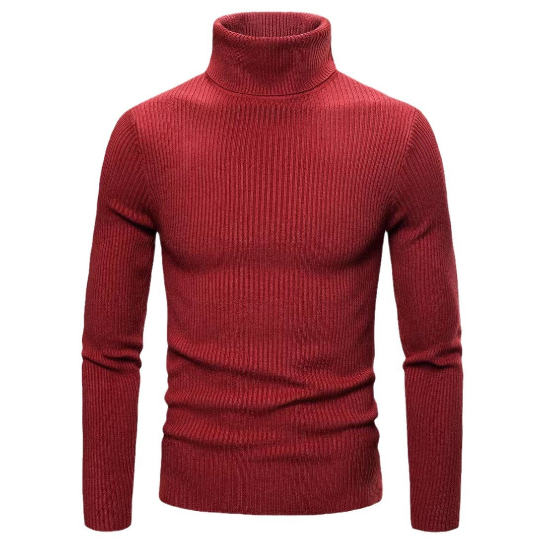 Men's Elegant Turtleneck Sweater in Fine Knit Quality Lune London