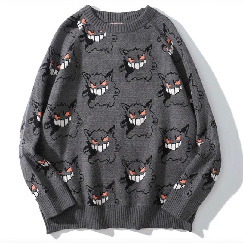 Ladies Comfortable Sweater with Joyful Graphic Pattern Lune London