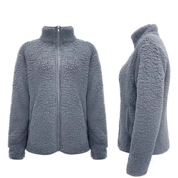 Veste en fleece pour femme avec col haut et toucher doux Chic & Stil