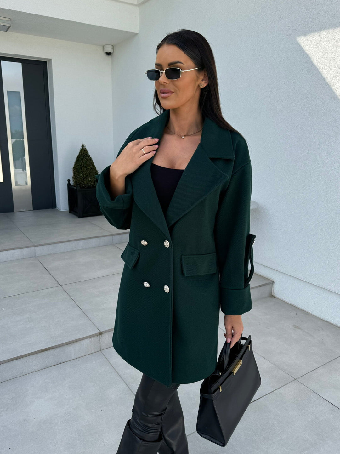 Women Double-Breasted Wool Blazer Lune London