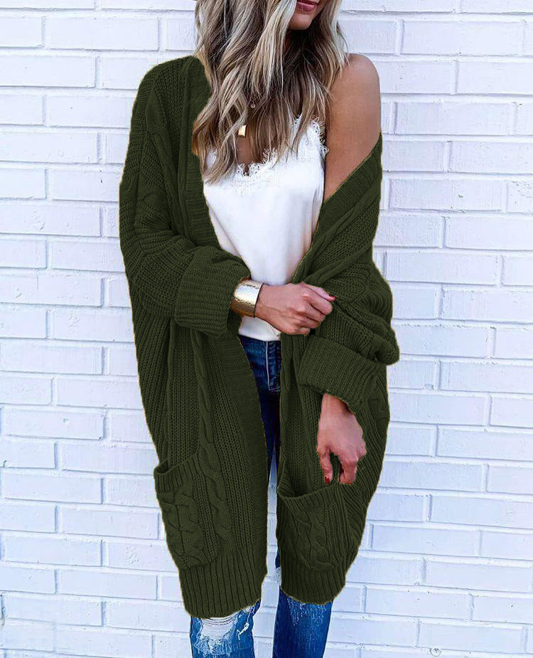 Veste en maille dames au design en tricot torsadé Chic & Stil