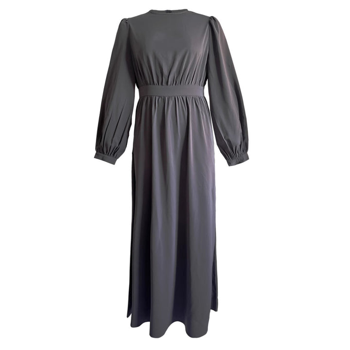 Maxi dress for women with elastic waistband and long sleeves Lune London