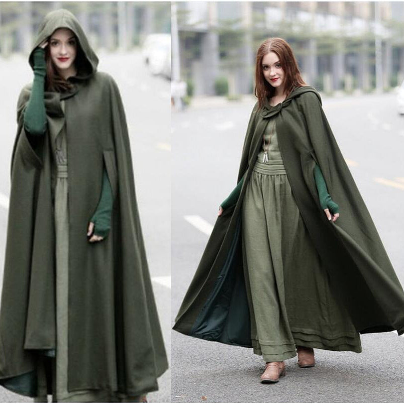 Elegant women's coat with hood made of high-quality fabric Lune London