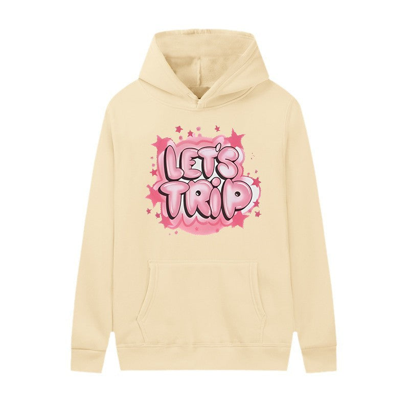 Women's hoodie with stylish graffiti print and comfortable fit Chic & Stil
