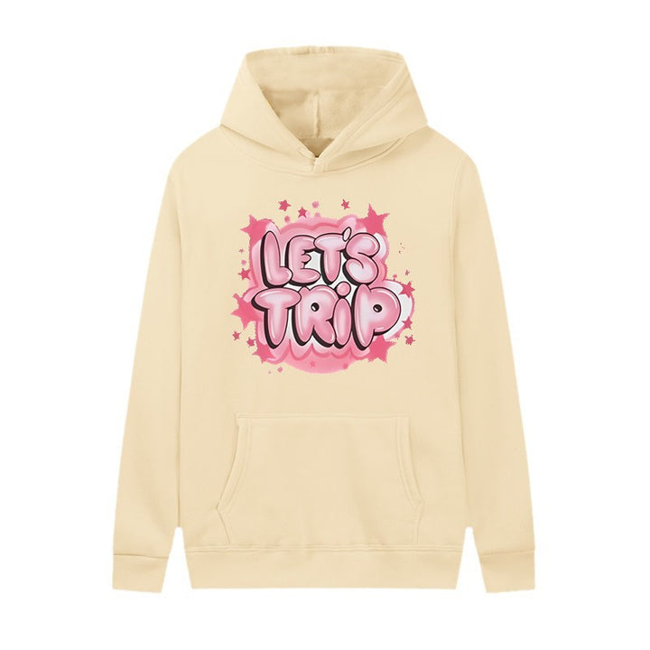 Women's hoodie with stylish graffiti print and comfortable fit Chic & Stil