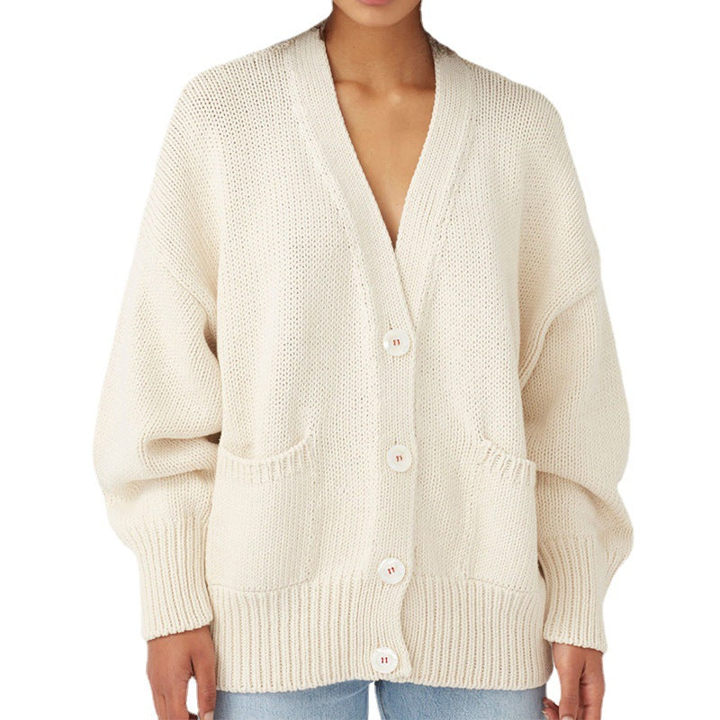 Ladies' Thick Knit Cardigan Lune London