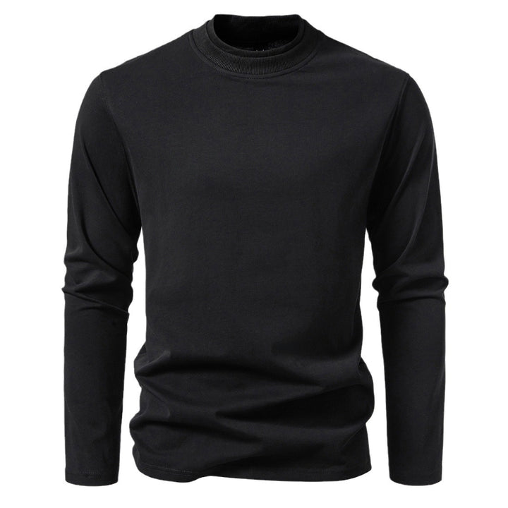 Men's long sleeve t-shirt in pleasant cotton blend with round neck Lune London