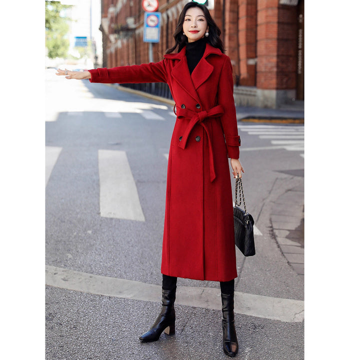 Elegant trench coat for women with double-breasted and loose fit Lune London