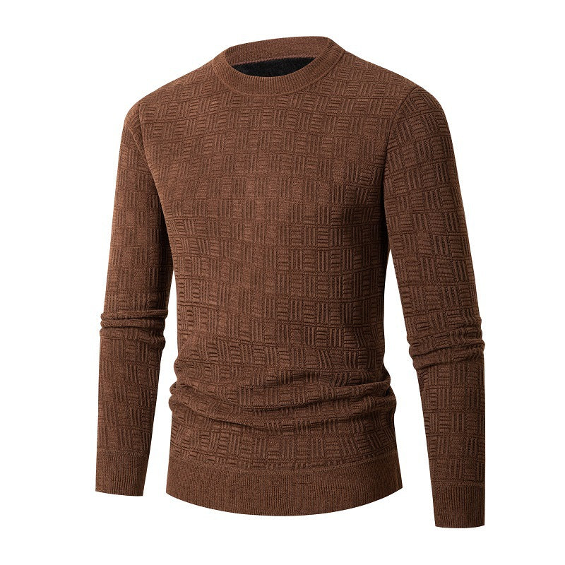 Trendy knit sweater for men with a unique structural design Lune London
