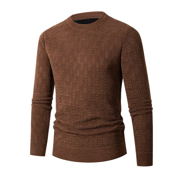 Trendy knit sweater for men with a unique structural design Lune London