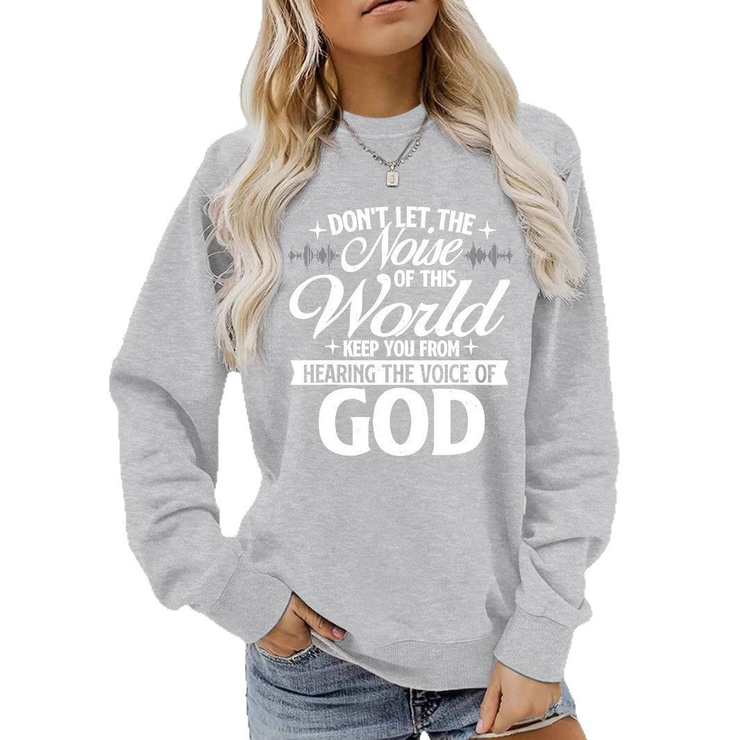 Sweatshirt pour femmes avec imprimé inspirant et coupe confortable Chic & Stil