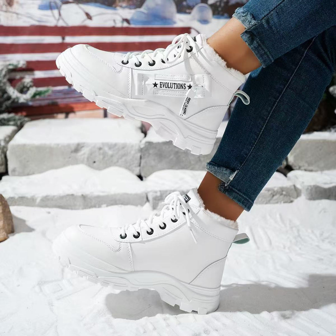 Women's padded high-top sneakers with non-slip sole and stylish design Lune London