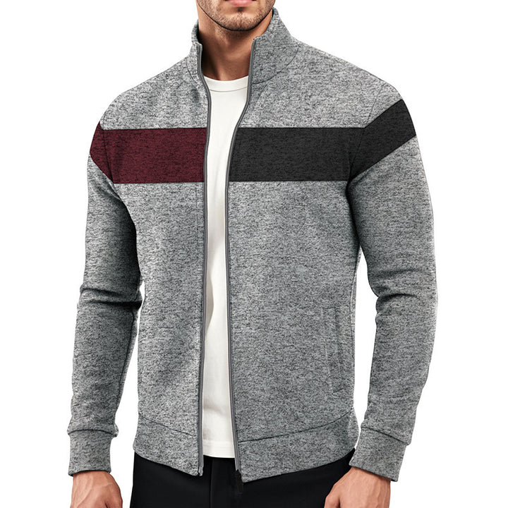 Sporty zip jacket for men with structural design Lune London