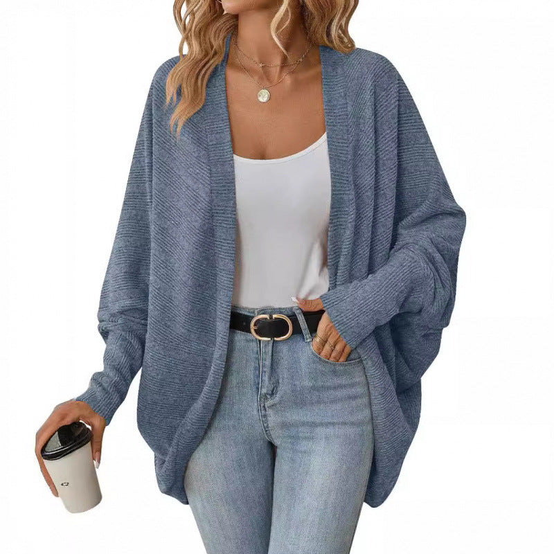 Women's Casual Cardigan with Oversized Cut and Casual Sleeves Lune London