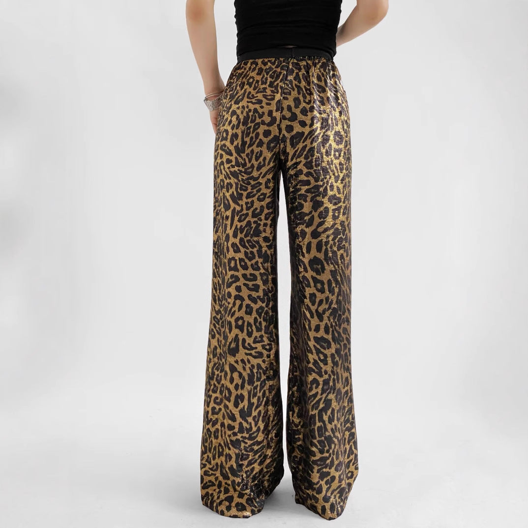 Elegant leopard pants for women Lune London