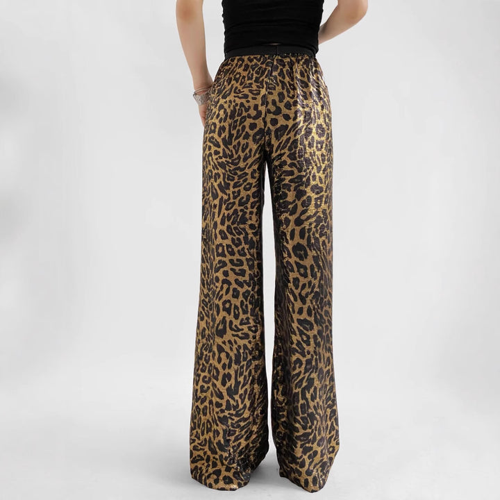 Elegant leopard pants for women Lune London