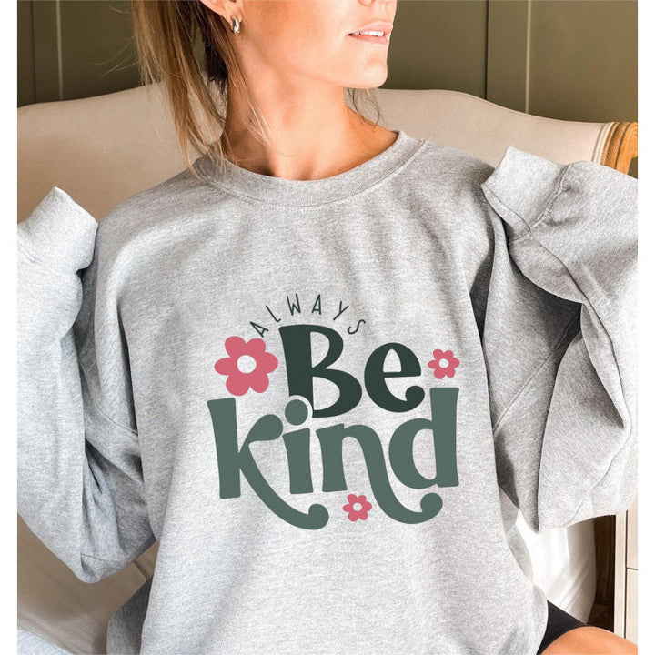 Sweatshirt pour femmes avec message motivant et design tendance à manches bouffantes Chic & Stil