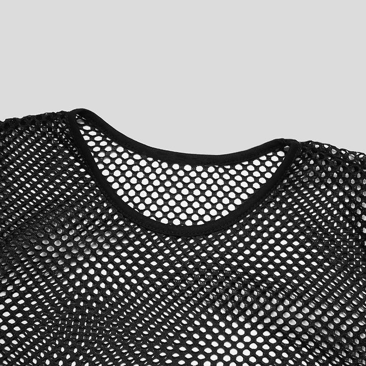 Lune London long sleeve mesh tops for men