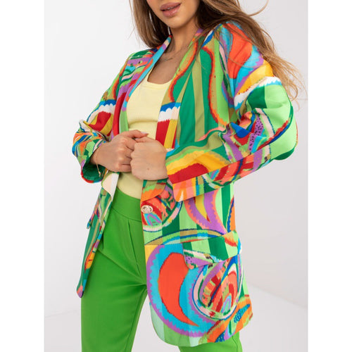 Ladies Elegant Blazer with Colorful Pattern and Modern Accents Lune London
