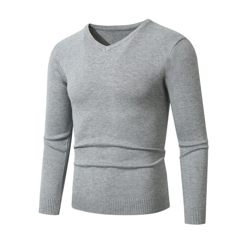 Elegant men's V-neck sweater made of high-quality cotton Lune London